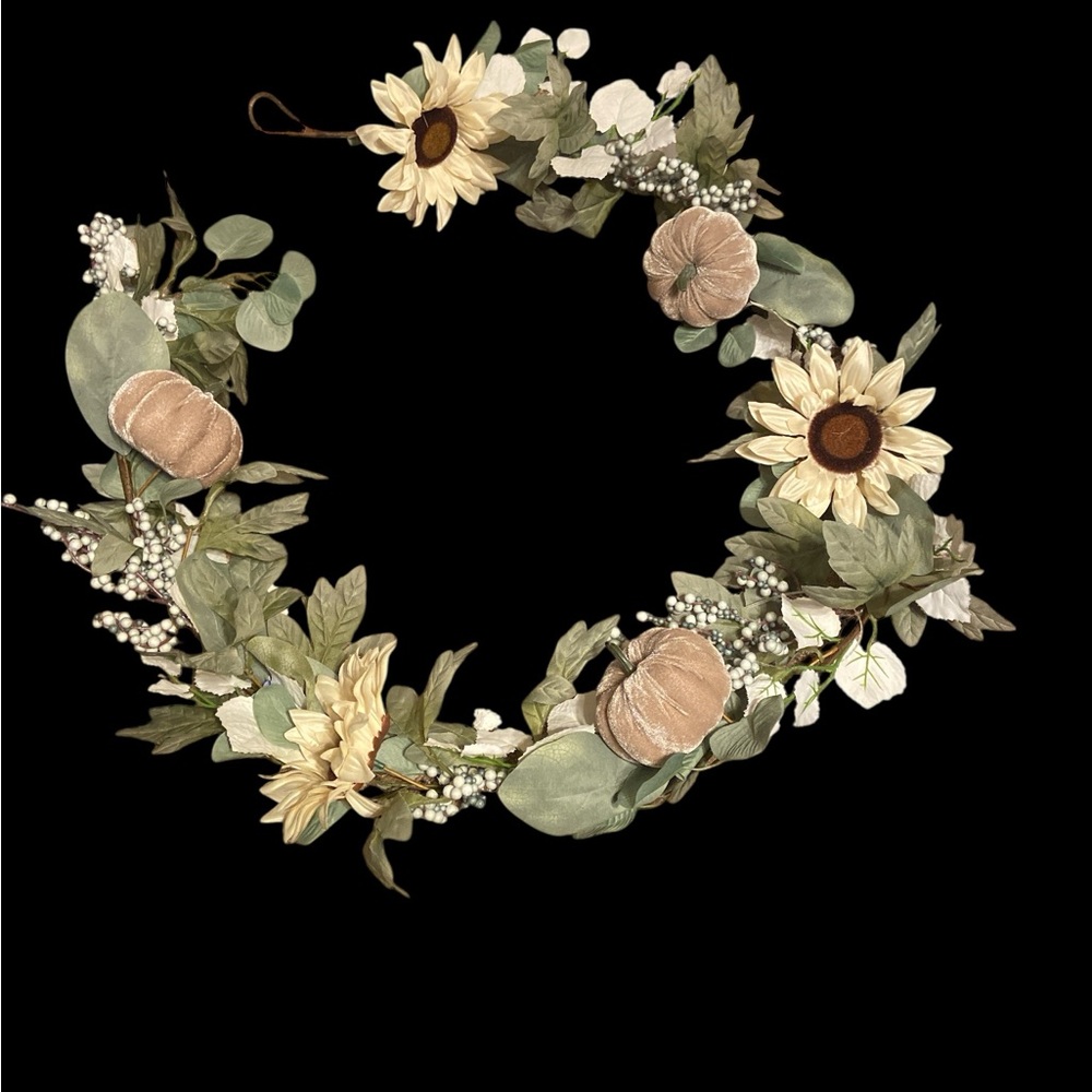 Fall garland approximately 70 inches long.
